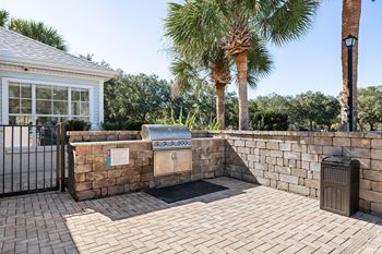 Grilling area with lounge seating